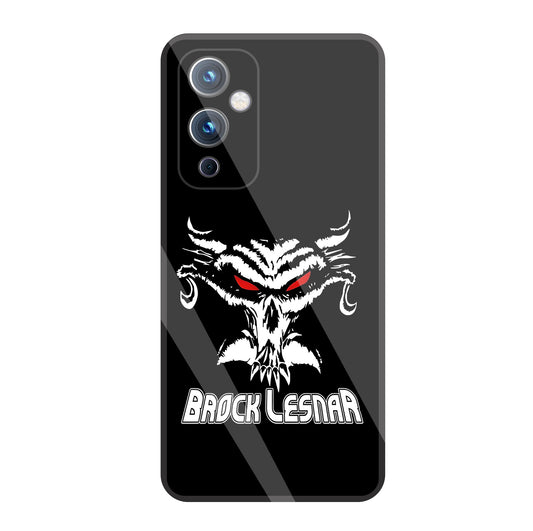 Brock Lesnar WWE Glass Case For OnePlus 9