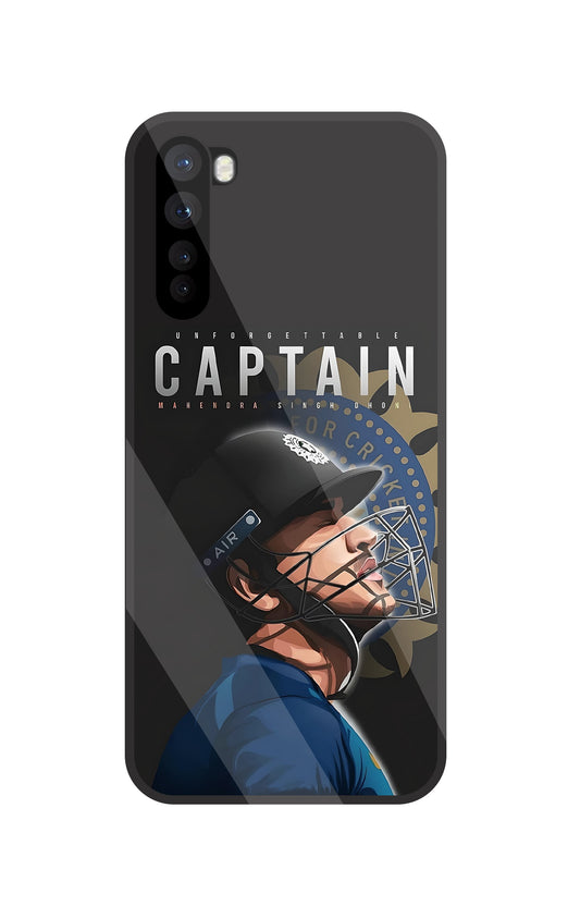 Captain MS Dhoni Glass Case For OnePlus Nord