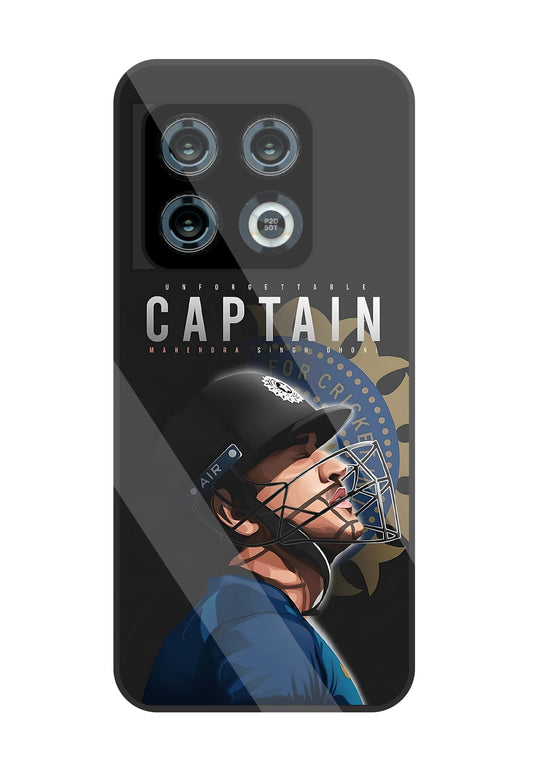 Captain MS Dhoni Glass Case For OnePlus 10 Pro