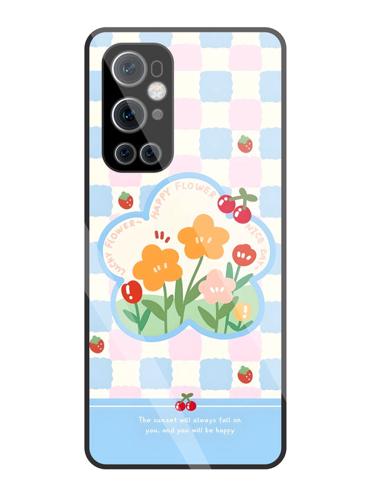Cherry Blossom Glass Case For OnePlus 9 Pro