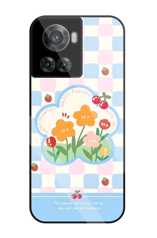 Cherry Blossom Glass Case For OnePlus 10R