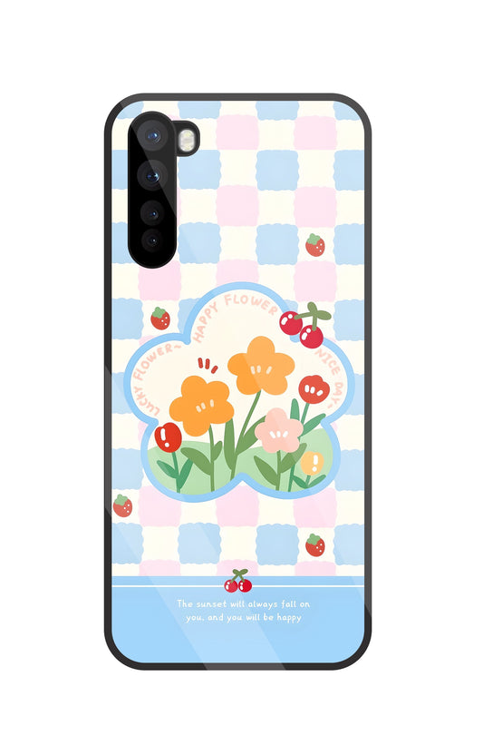 Cherry Blossom Glass Case For OnePlus Nord