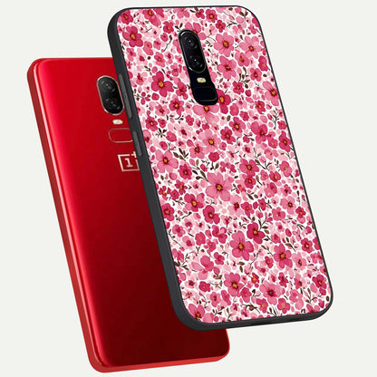 Cherry Blossom Charm Glass Case displayed upright for romantic floral visibility and premium finish.