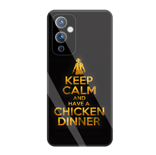 Chicken Dinner Glass Case For OnePlus 9
