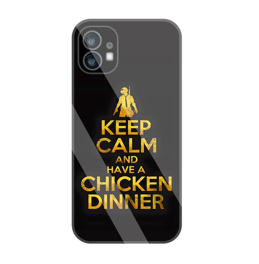 Chicken Dinner Glass Case For Nothing Phone 1