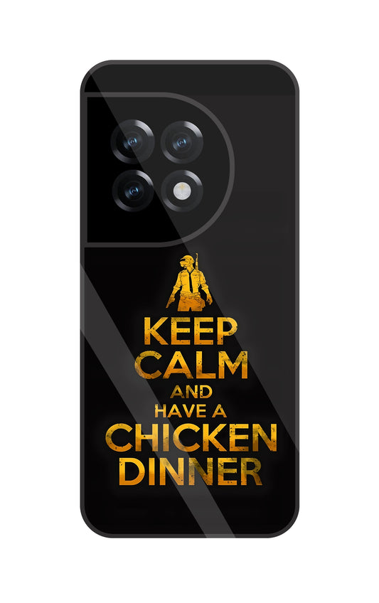 Chicken Dinner Glass Case For OnePlus 11R