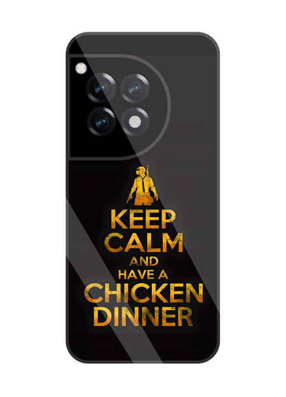Chicken Dinner Glass Case For OnePlus 12R