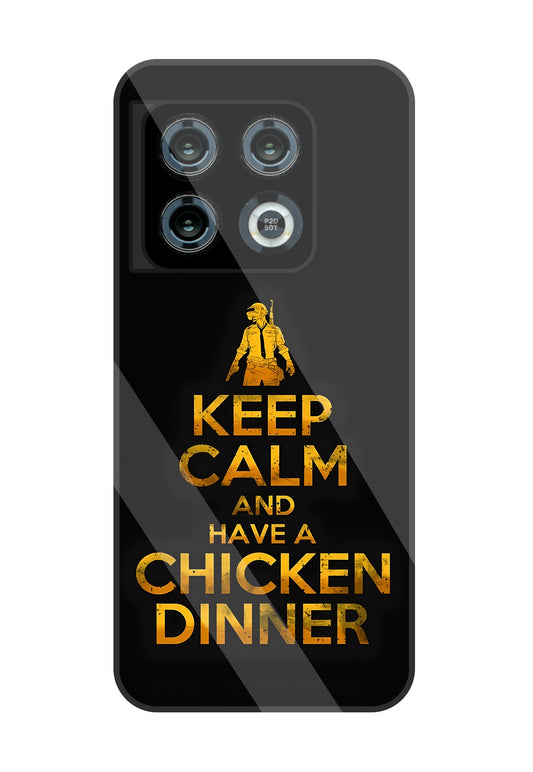 Chicken Dinner Glass Case For OnePlus 10 Pro