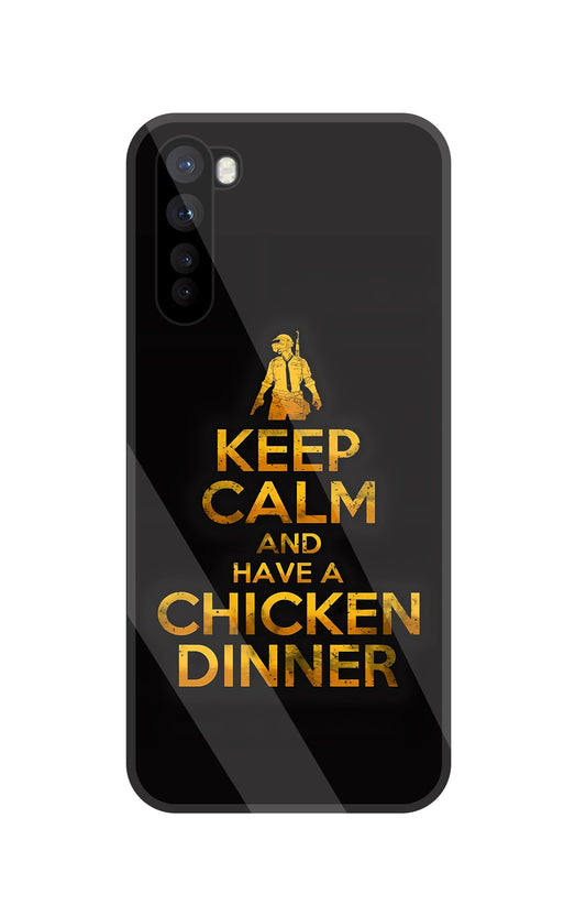 Chicken Dinner Glass Case For OnePlus Nord