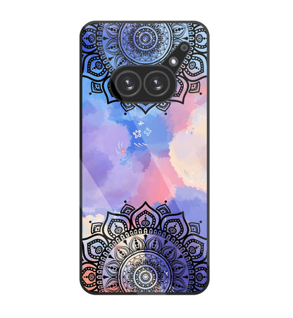 Colorful Mandala Pattern Glass Case For Nothing Phone 2A