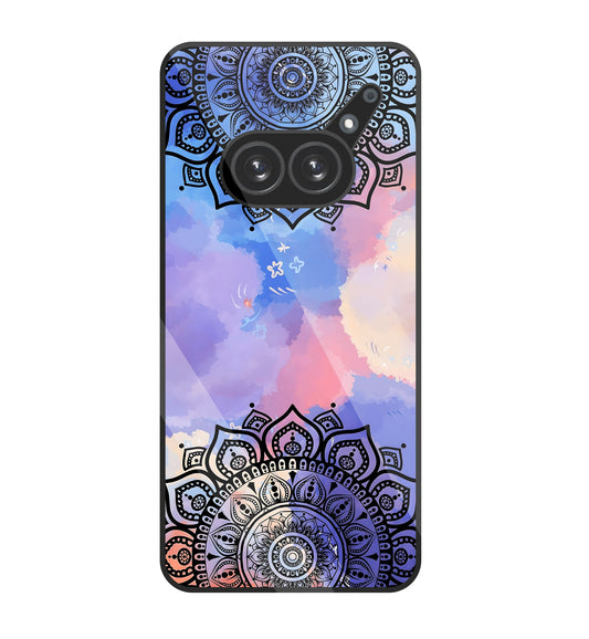 Colorful Mandala Pattern Glass Case For Nothing Phone 2A
