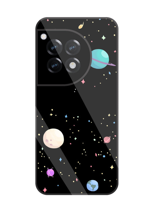 Colorful Space Glass Case For OnePlus 12R