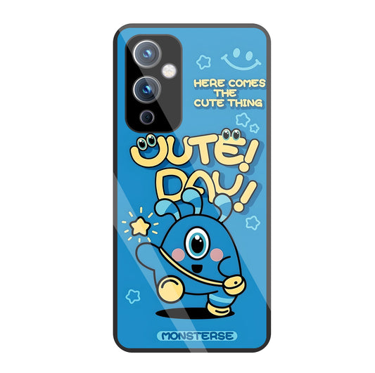 Cute Day! Monsterse Blue Glass Case For OnePlus 9