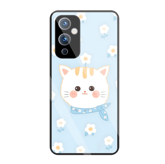 Cute Kitten Glass Case For OnePlus 9