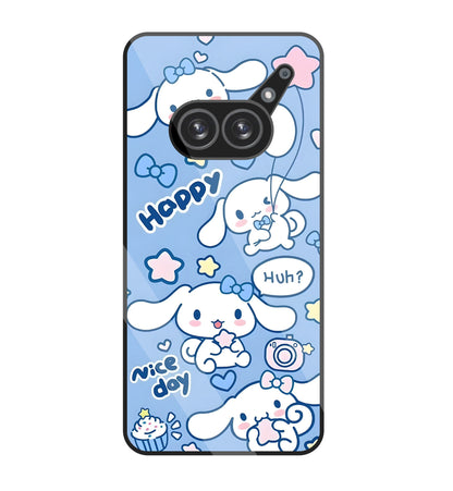 Cute Puppy Girl Glass Case For Nothing Phone 2A
