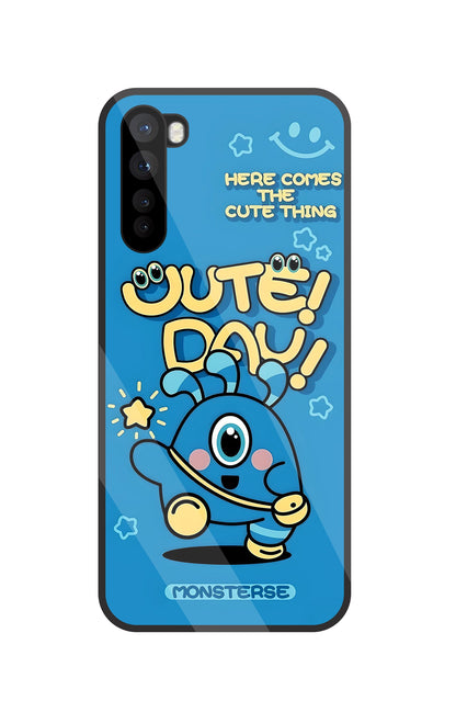 Cute Day! Monsterse Blue Glass Case For OnePlus Nord