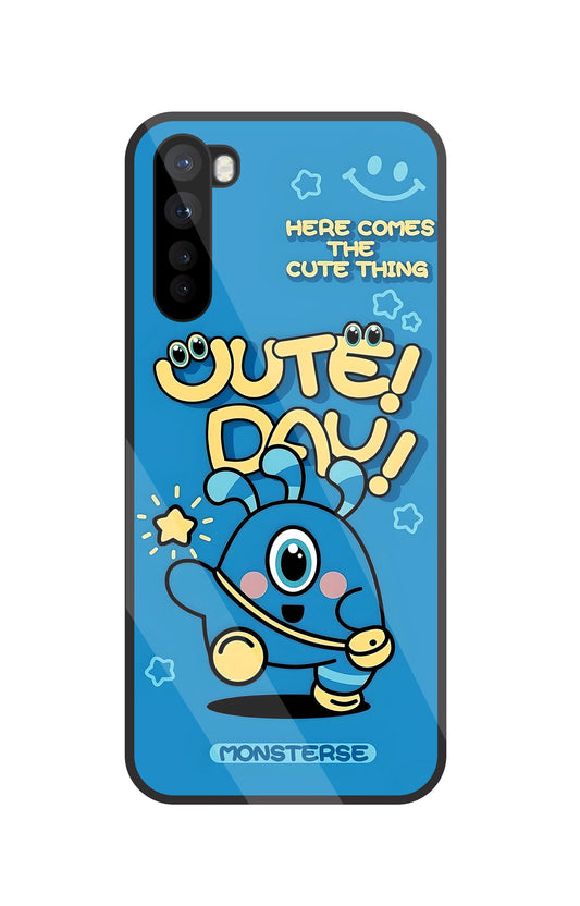 Cute Day! Monsterse Blue Glass Case For OnePlus Nord