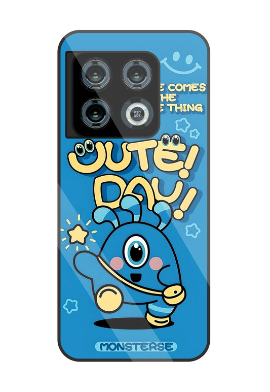 Cute Day! Monsterse Blue Glass Case For OnePlus 10 Pro