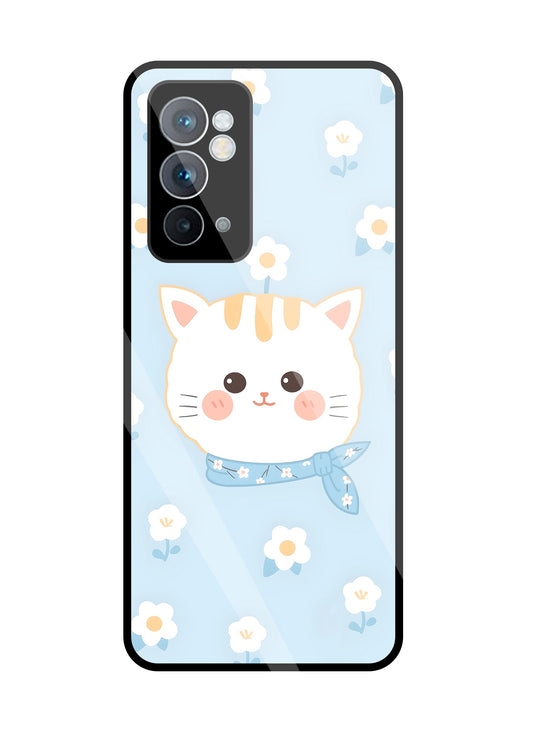Cute Kitten Glass Case For OnePlus 9RT