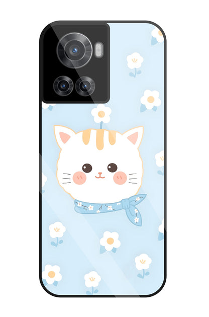 Cute Kitten Glass Case For OnePlus 10R