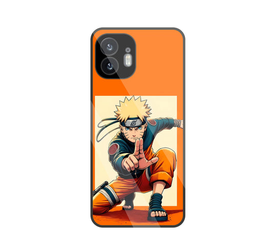 Cute Naruto Glass Case For Nothing Nothing Phone 2