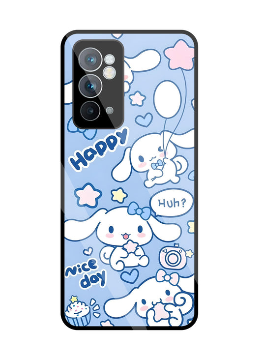 Cute Puppy Girl Glass Case For OnePlus 9RT