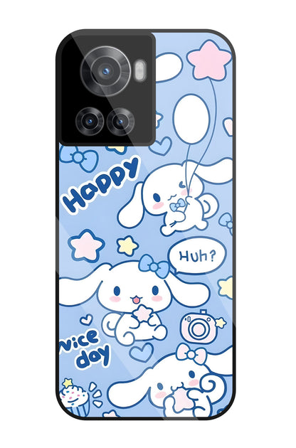 Cute Puppy Girl Glass Case For OnePlus 10R