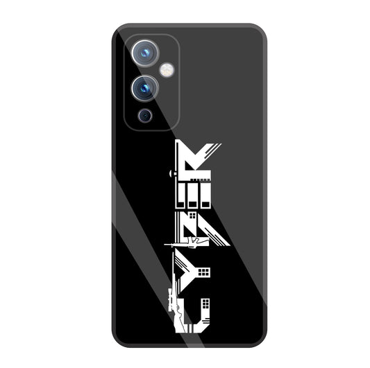 Cyber Gun Glass Case For OnePlus 9
