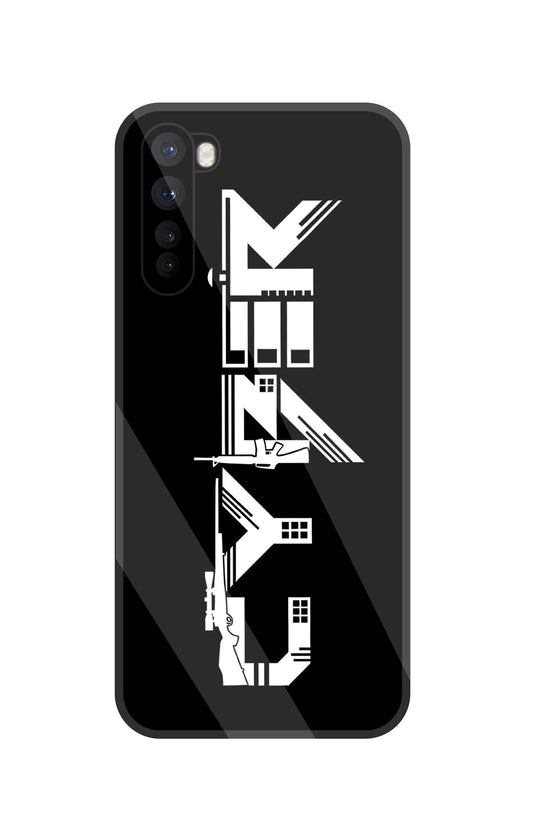 Cyber Gun Glass Case For OnePlus Nord