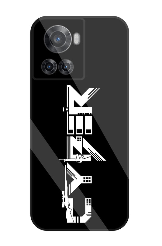 Cyber Gun Glass Case For OnePlus 10R