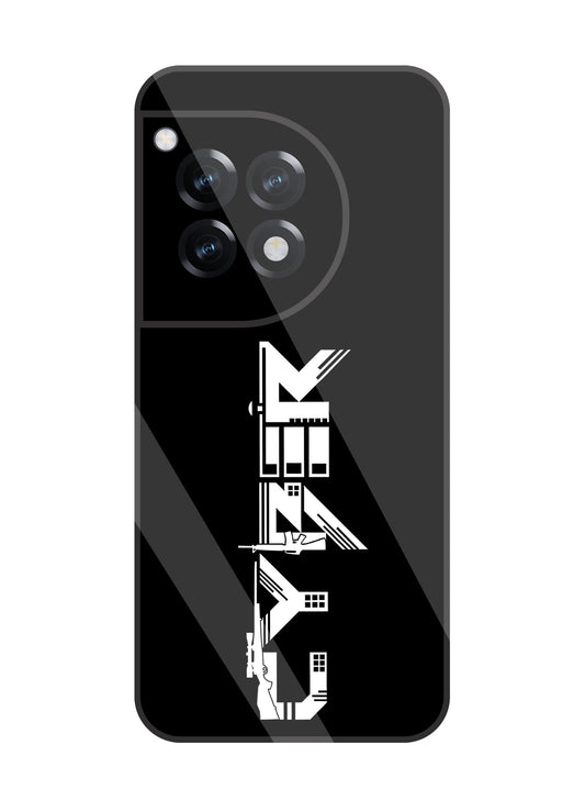 Cyber Gun Glass Case For OnePlus 12R