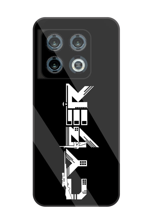 Cyber Gun Glass Case For OnePlus 10 Pro