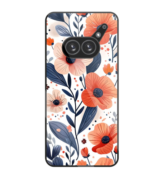 Daisy Flower Water Color Vintage  Glass Case For Nothing Phone 2A