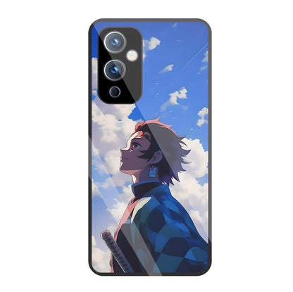 Demon Slayer-Tanjiro Kamado Glass Case For OnePlus 9