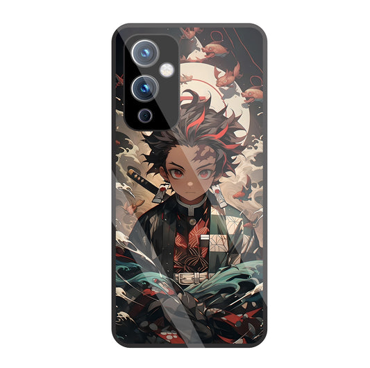 Demon Slayer Glass Case For OnePlus 9