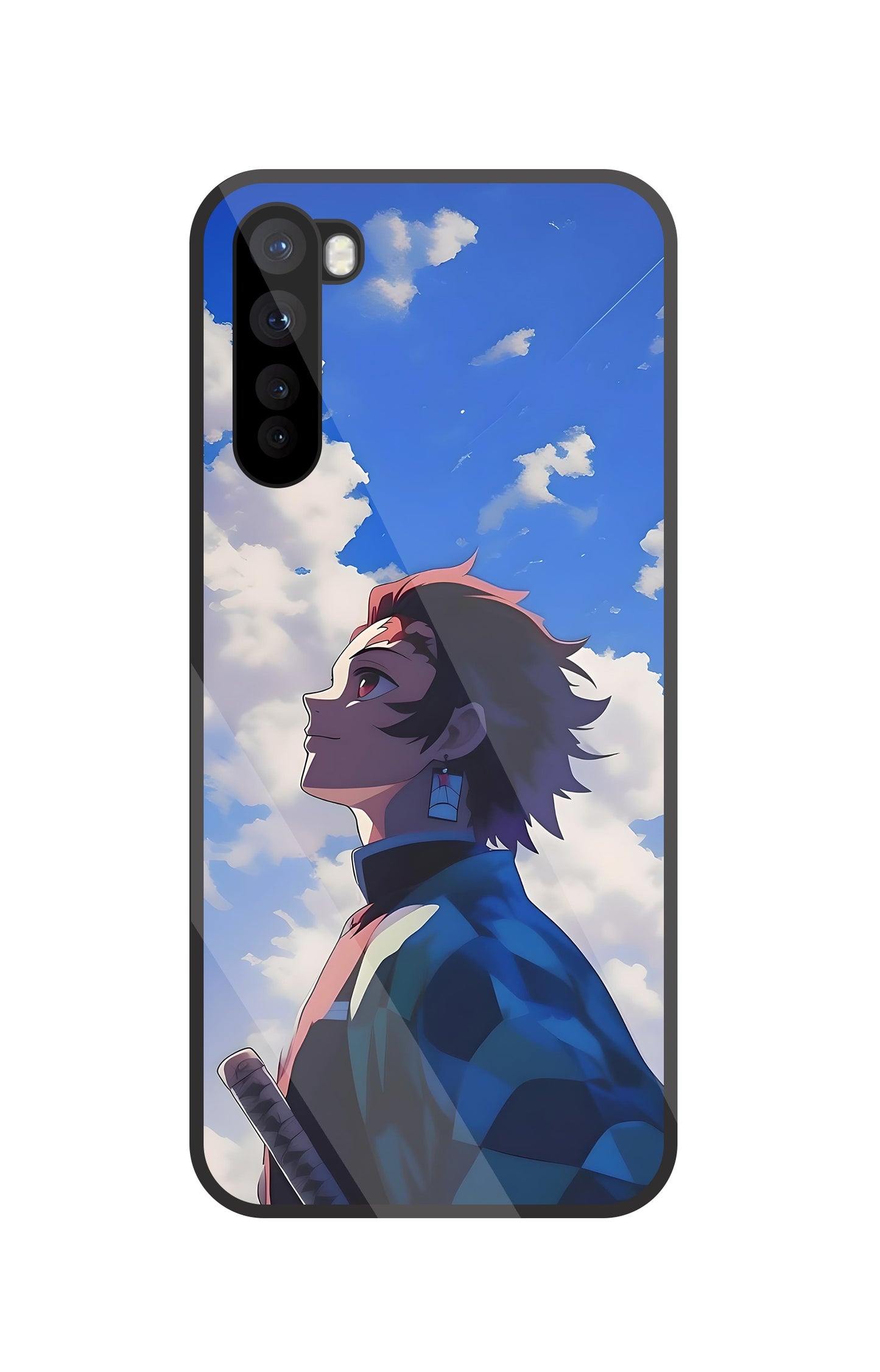 Demon Slayer-Tanjiro Kamado Glass Case For OnePlus Nord