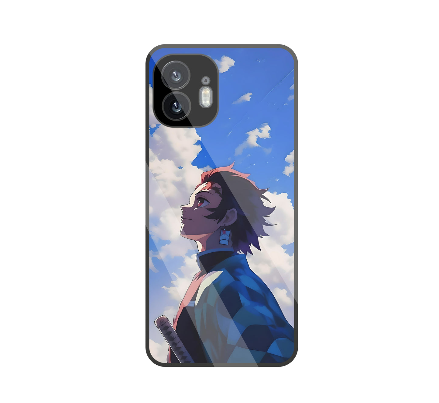 Demon Slayer-Tanjiro Kamado Glass Case For Nothing Phone 2