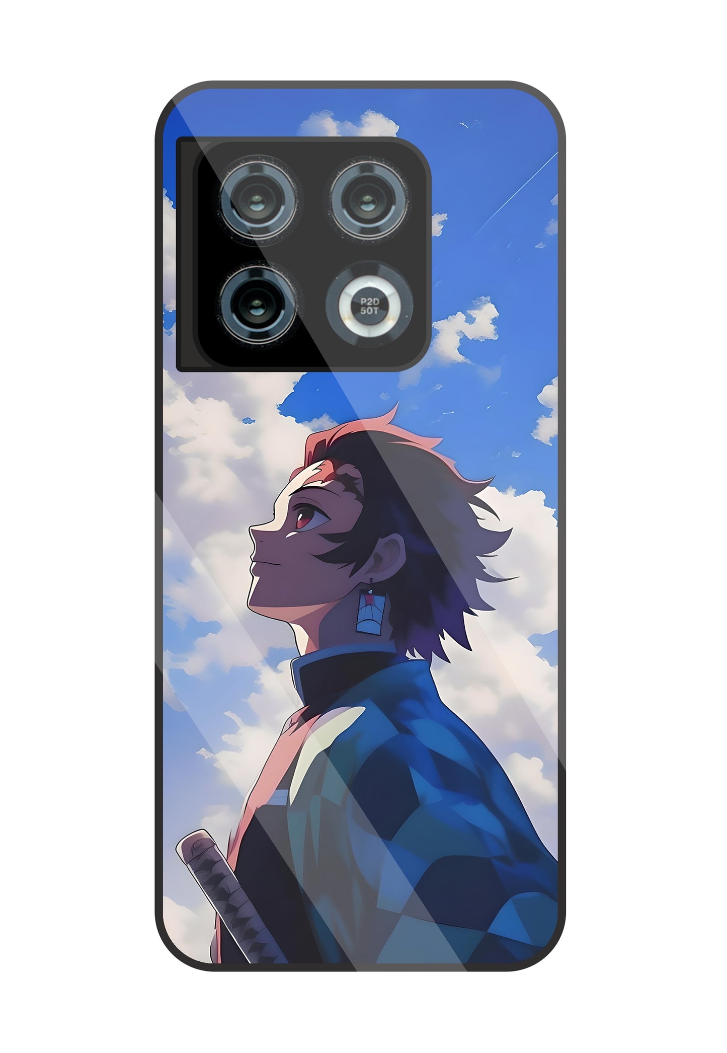 Demon Slayer-Tanjiro Kamado Glass Case For OnePlus 10 Pro