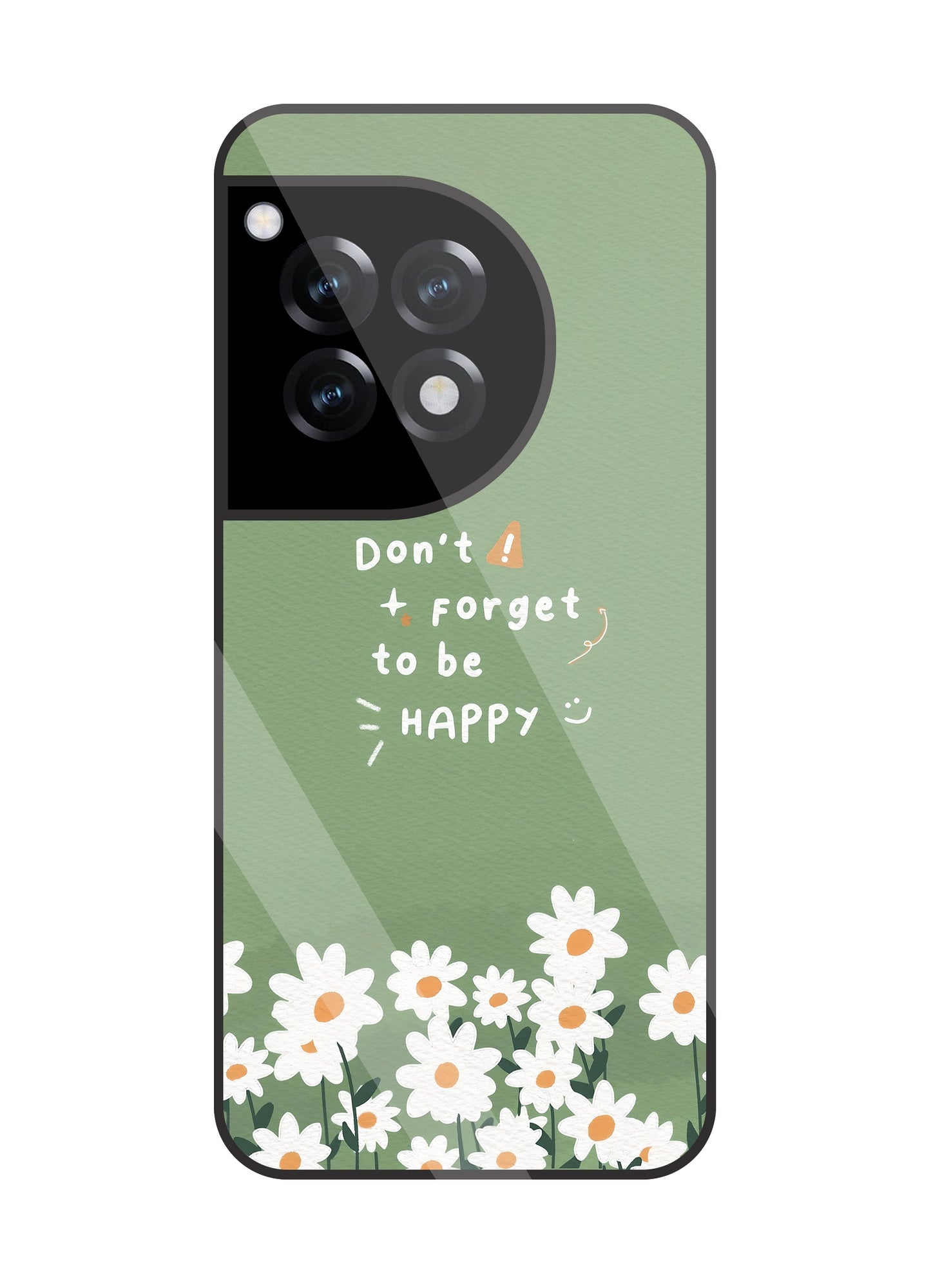 Don't Forget To Be Happy Glass Case For OnePlus 12R