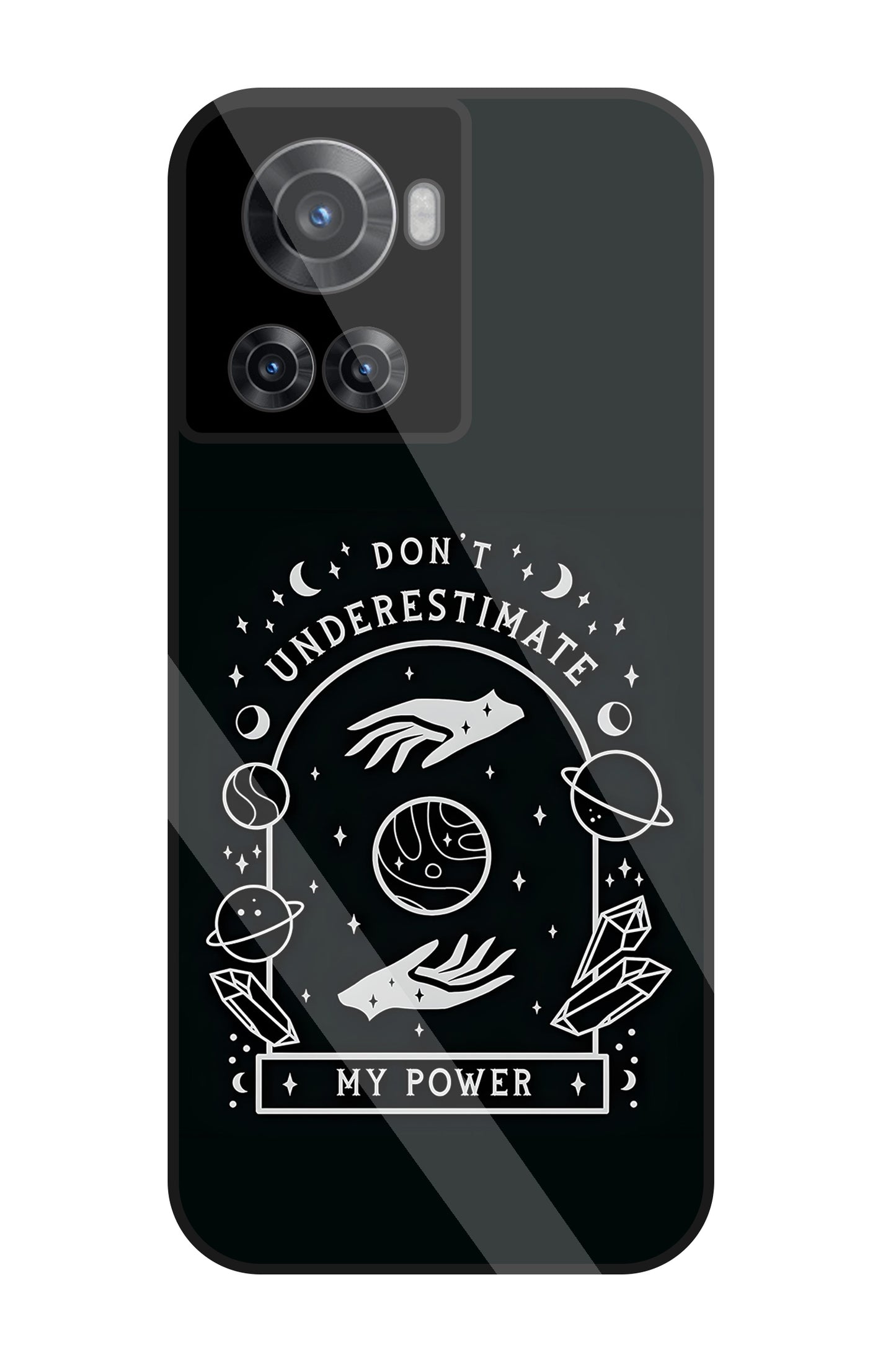 Don't Underestimate My Power Glass Case For OnePlus 10R