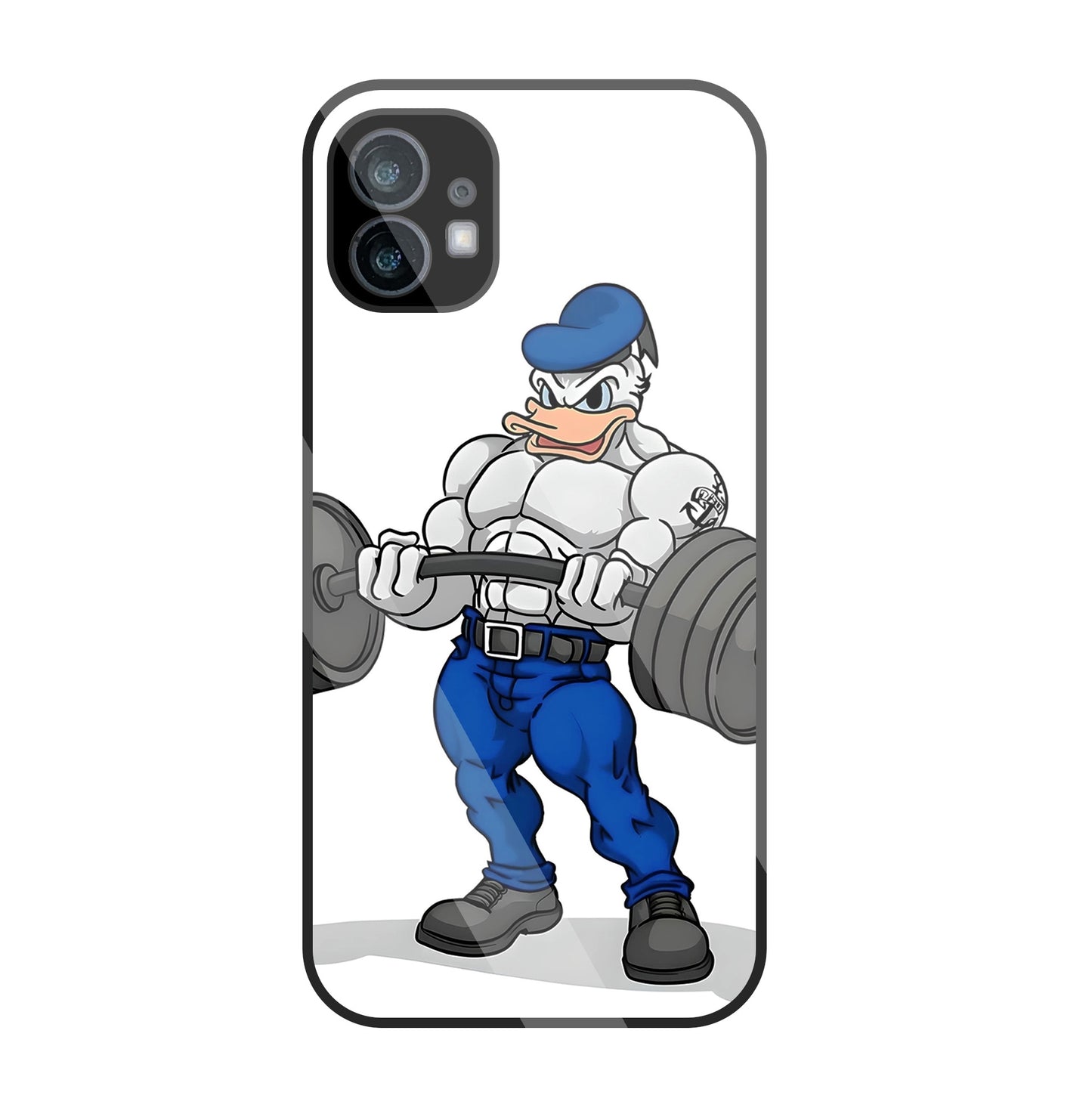 Donald Duck With Gym Glass Case For Nothing Phone 1