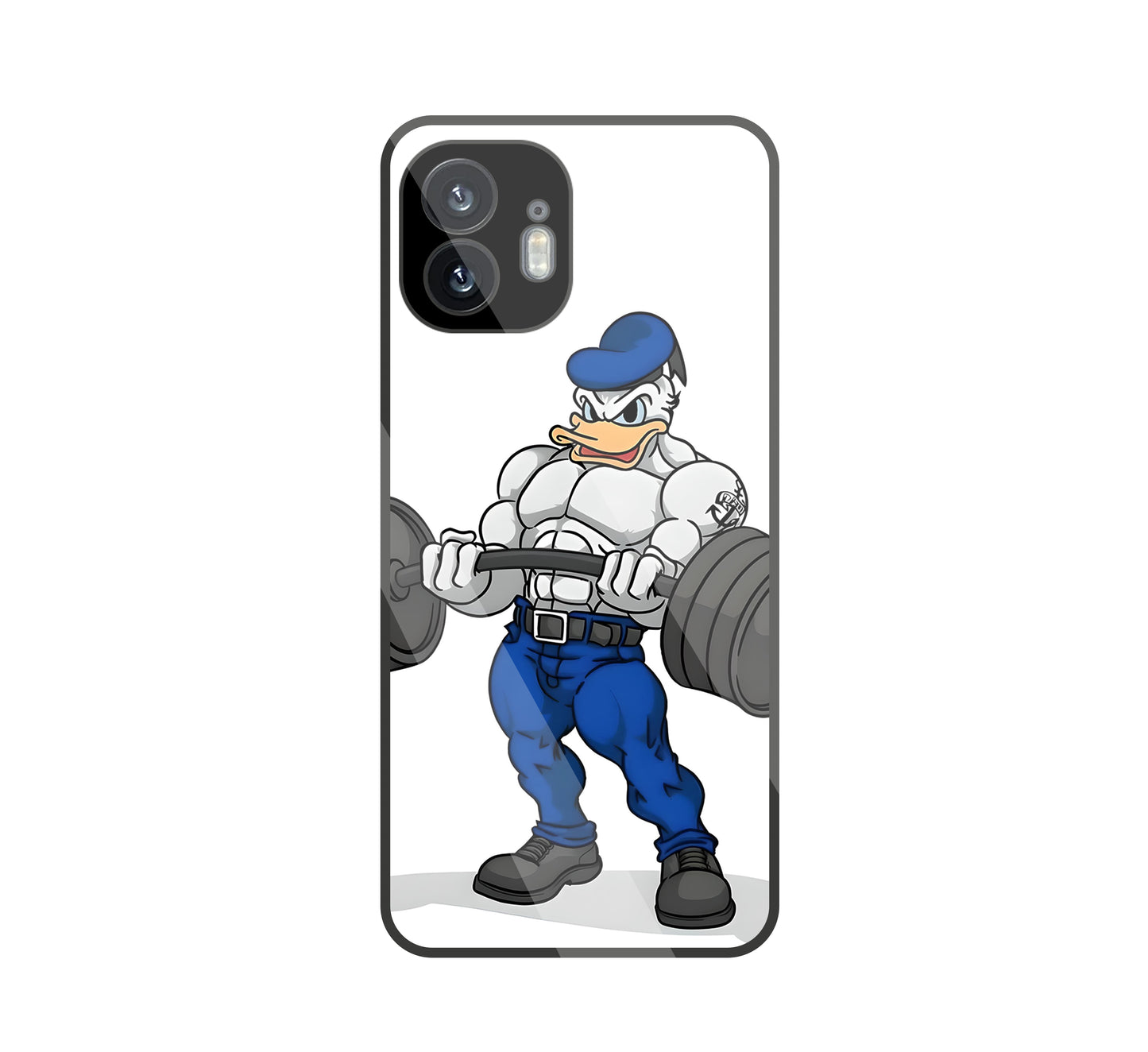 Donald Duck With Gym Glass Case For Nothing Phone 2