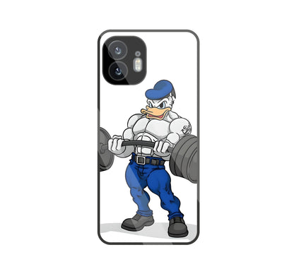 Donald Duck With Gym Glass Case For Nothing Phone 2