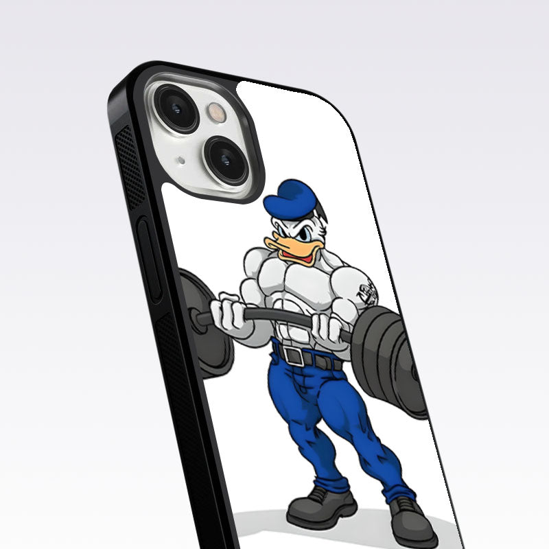 Donald Duck With Gym Glass Case For OnePlus Nord