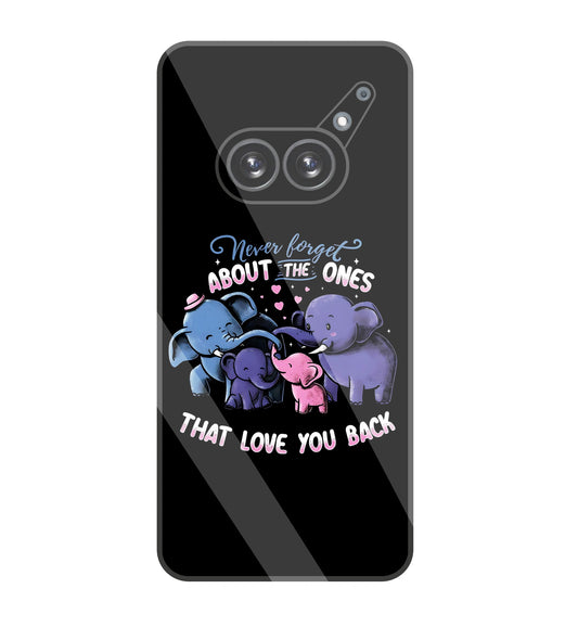 Elephant Family Glass Case For Nothing Phone 2A