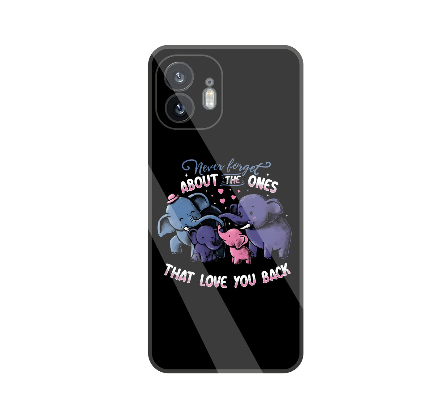 Elephant Family glass Case For Nothing Phone 2