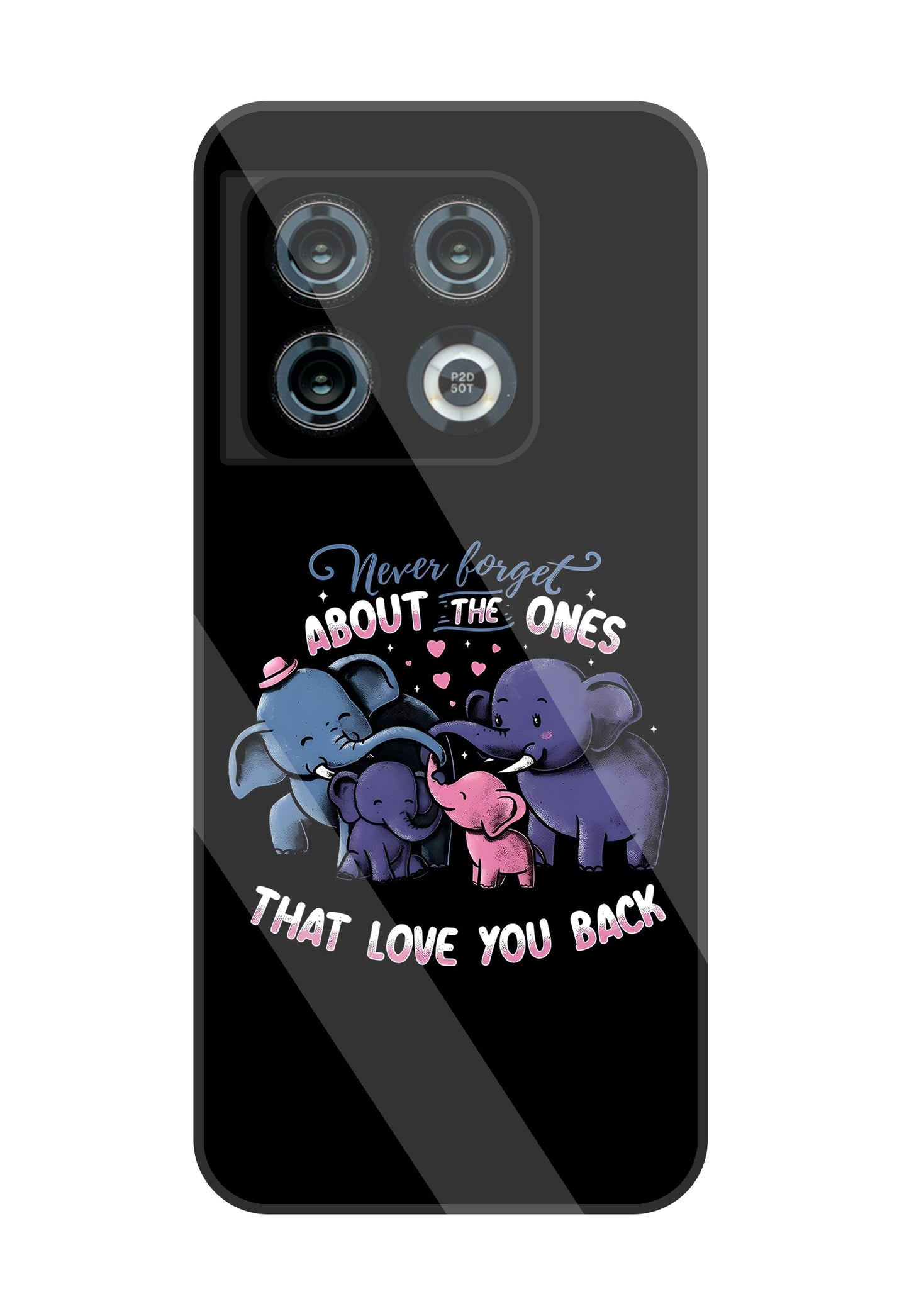 Elephant Family Glass Case For OnePlus 10 Pro