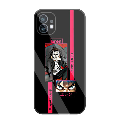 Eren Anime Glass Case For Nothing Phone 1
