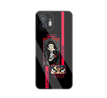 Eren Anime glass Case For Nothing Phone 2