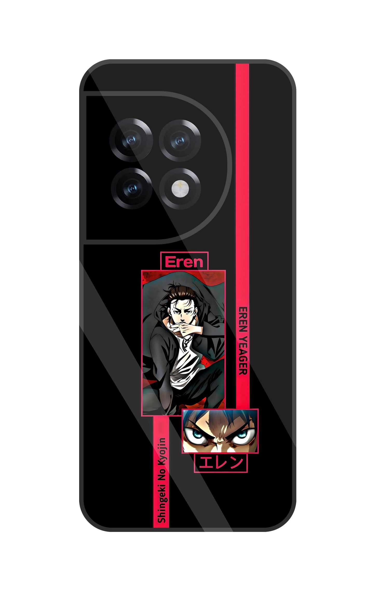 Eren Anime Glass Case For OnePlus 11R